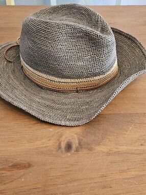 Jaden Rael Raffia Sun Hat Women S Brown Madagascar Handmade Wire Brim Boho